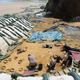 Excavations at Le Rozel in Normandy, France.